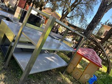 Mobile cucina in acciaio profesionali