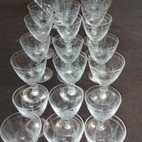 calici anni 60 set 20 pezzi 