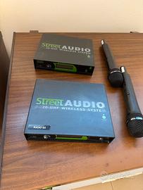Microfoni wireless street audio + cavi