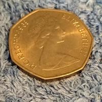 50 new pence moneta inglese
