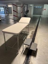 Lettino professionale con predellino