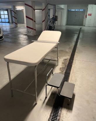 Lettino professionale con predellino