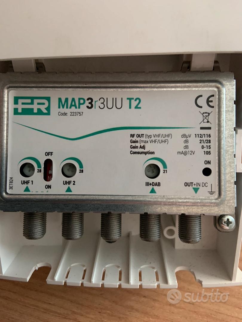 KIT ANTENNA KITDDT1 FTE, COMPOSTO DA: ANTENNA COMBINATA LTE BIII E UHF Alimentatore 12v Amplificatore Lte 043905 Cesena