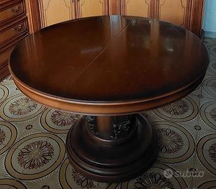 TAVOLO ROTONDO in LEGNO ALLUNGABILE 