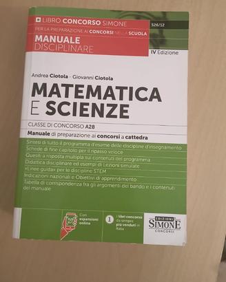 Matematica e scienze cdc a028