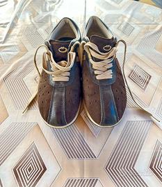 Scarpe uomo in camoscio marro taglia 43