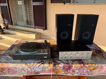 Toshiba impianto stereo vintage completo