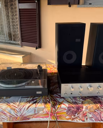 Toshiba impianto stereo vintage completo