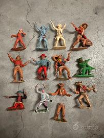 Lotto soldatini cowboy Dulcop anni 60/70