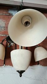 Lampadario a tre bracci