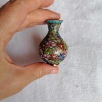 piccolo vaso cloisonné miniatura da collezione 