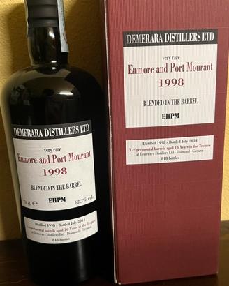Rum Demerara Enmore and Port Mourant 1998 EHPM