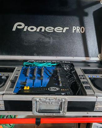 Pioneer CDJ-100 (x2) + Mixer 3 Canali + FlightCase