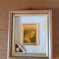 quadretto foglia d'oro