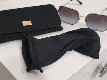 Occhiali da sole Dolce & Gabbana oro rettangolari