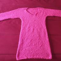 Maglia per leggins all'uncinetto tg 42 rosa
