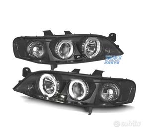 FARI PER OPEL VECTRA B 99-02 ANGEL EYES FONDO NERO
