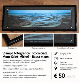 stampa fotografica incorniciata Mont saint-michel