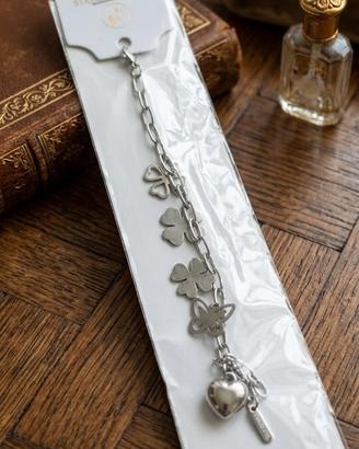Bracciale donna acciaio inossidabile argento 
