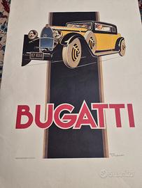 manifesto pubblicitario Bugatti 
