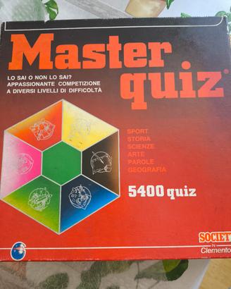 Master Quiz Gioco da tavolo anni 80 completo 