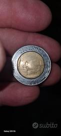 moneta da 500 lire bimetallica