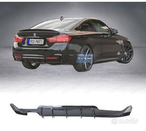 DIFFUSORE BMW F32 F33 F36 LOOK M PERFORMANCE NERO 