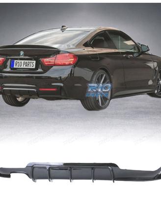 DIFFUSORE BMW F32 F33 F36 LOOK M PERFORMANCE NERO 