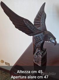  AQUILE IN LEGNO SCOLPITO A MANO  