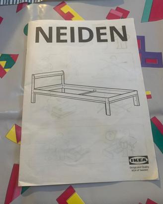 Letto Ikea Neiden 90x120 con materasso Ikea