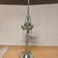 Lucerna fiorentina ad olio in ottone 4 fiamme