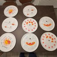 Set 8 piatti pizza Alessi