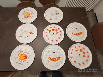 Set 8 piatti pizza Alessi