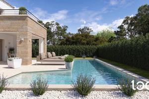 Elegante villa in costruzione con piscina privata