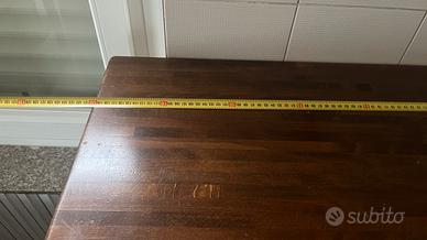 Tavolo in listellare di faggio