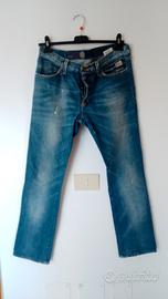jeans denim blu Roy Rogers Seven Bell tg XS