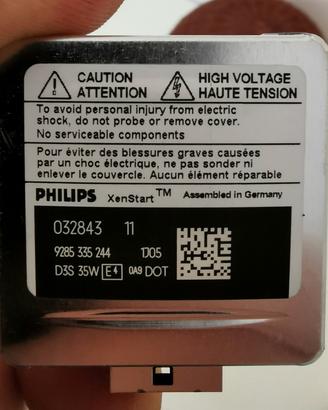 lampade auto Xenon D3S originale PHILIPS 
