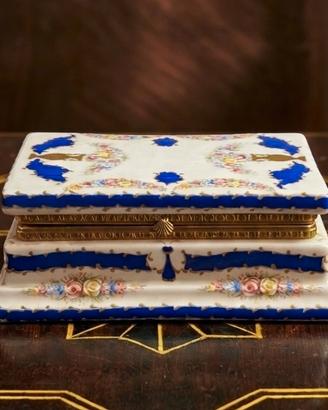 Portagioie Cofanetto porcellana Limoges Vintage