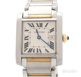 Cartier Tank Francese 2465 Acc/oro Medio Quartz