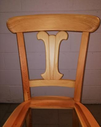 Sedia - struttura legno Massello
