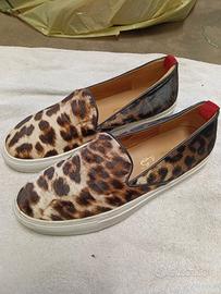 Via Roma 15 sneakers slip on donna animalier 
