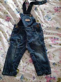 Salopette jeans Zara taglia 6-9 mesi