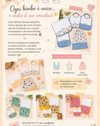 set asilo personalizzati 