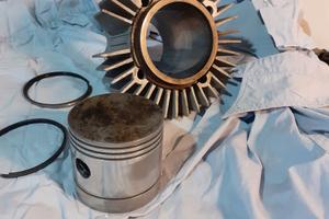 Pistone/cilindro usato rettif.MotoGuzzi Ercole 500