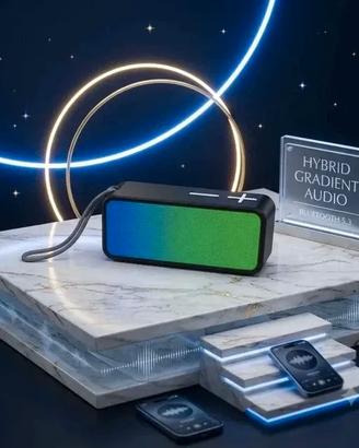 Mini Cassa Bluetooth Portatile LED con Cordino