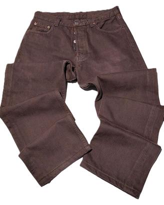 Jeans Levi's 501 Marroni Vintage M Unisex Ottime