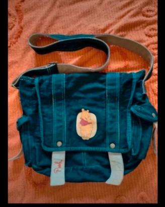 Borsa Disney jeans nera capiente spalla o tracolla