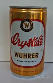 Lattina vintage Birra Crystall Wührer 