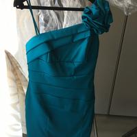 Vestito da cerimonia turchese