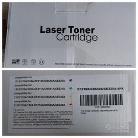 4 cartucce compatibili hp e canon